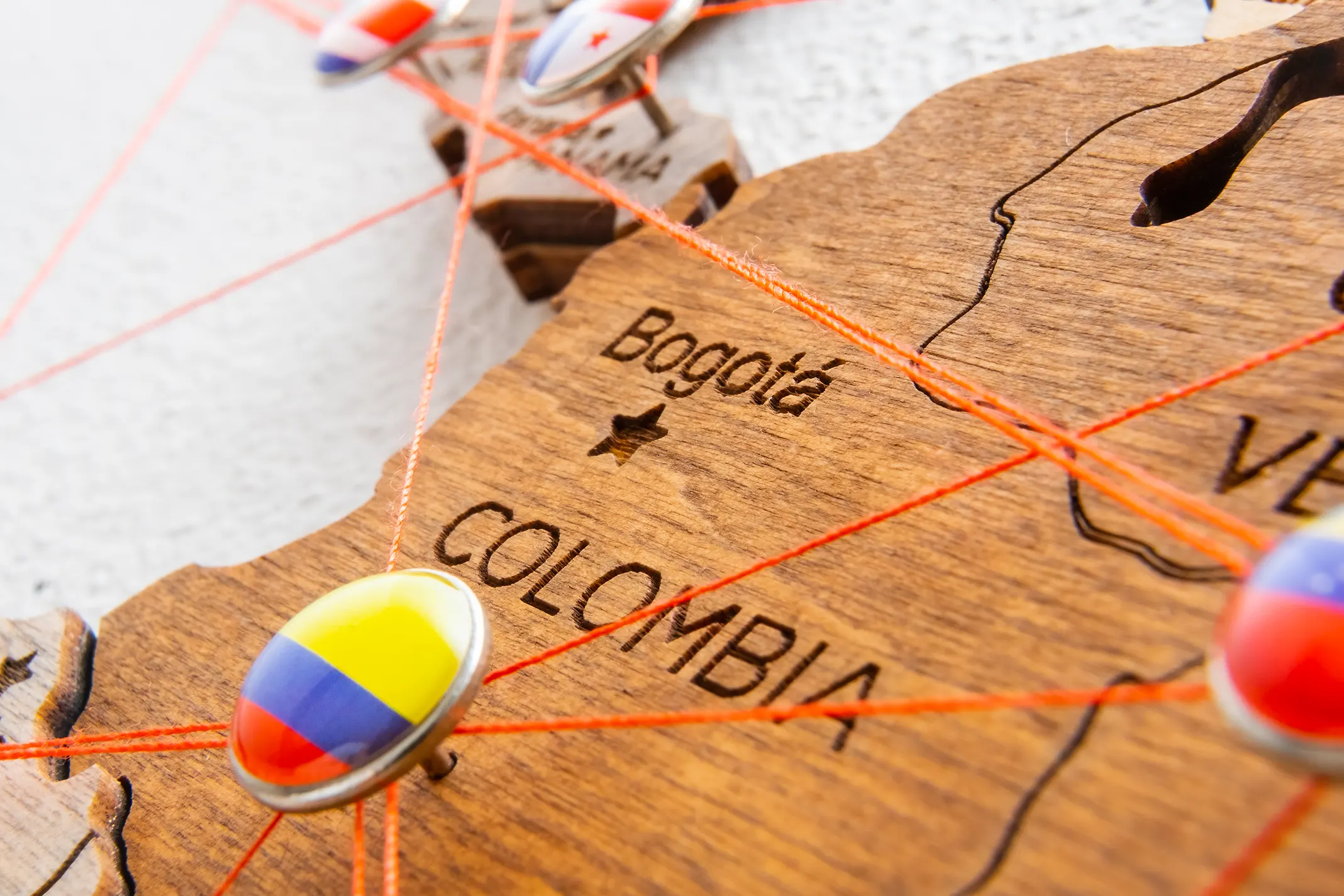 colombia flag pins and red thread for traveling an 2026 01 08 07 39 47 utc